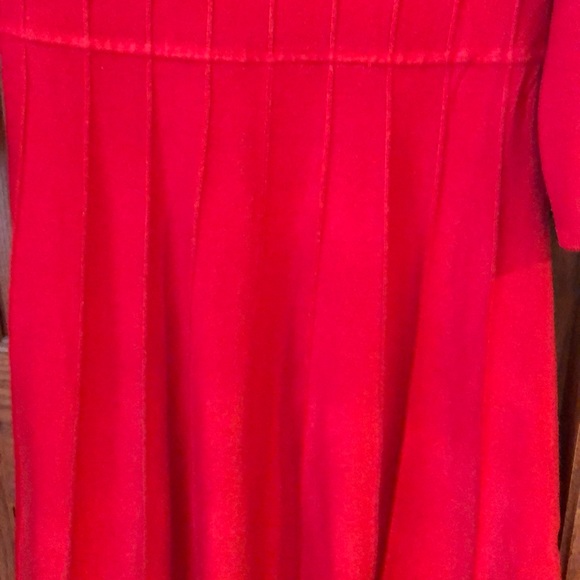 Red Sweater Dress - Picture 3 of 8